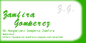 zamfira gompercz business card